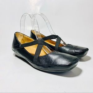 Naturalizer Black Slip-On Flats Sz. 7.5 N